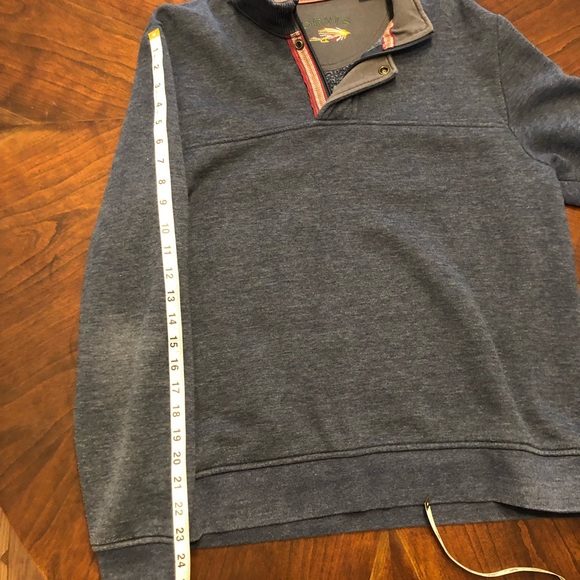 Orvis Navy Blue Men’s Pullover Sweater - Size M - Picture 4 of 6